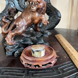 Mother of Pearl pill or snuff pill box.